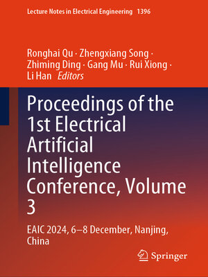 cover image of Proceedings of the 1st Electrical Artificial Intelligence Conference, Volume 3